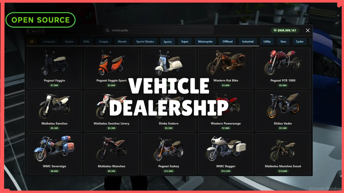 Dealerships V2 FiveM | Advanced Vehicle Dealership System | Open Source